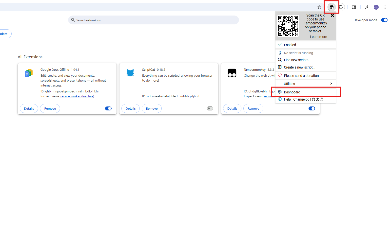 Step 3 - Open Dashboard